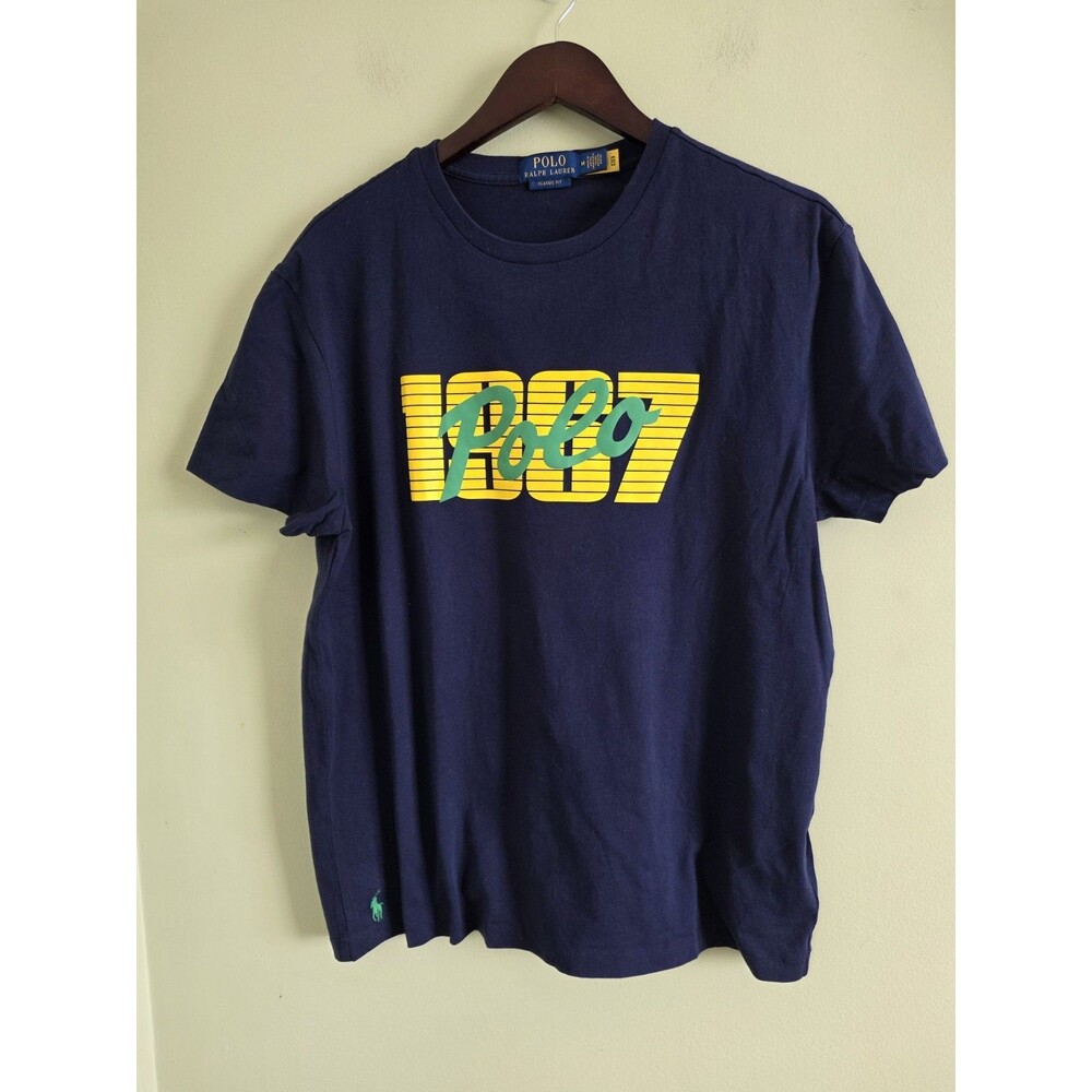 Nwot Polo Ralph Lauren Shirt Mens Medium 1967 Logo Graphic Tee Classic Fit